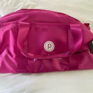 Pure Barre Pink Travel Bag with Sporty Design
